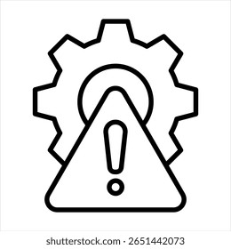 Ilustración vectorial de iconos de esquema de gestión de riesgos