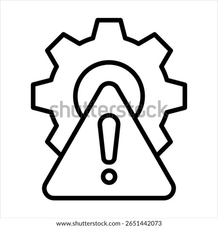Risk Management Outline Icon Vector Illustration