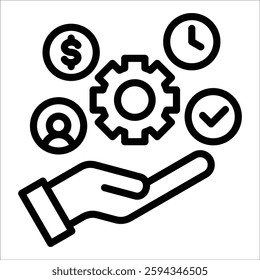 Risk Management Piece Icon Element For Design