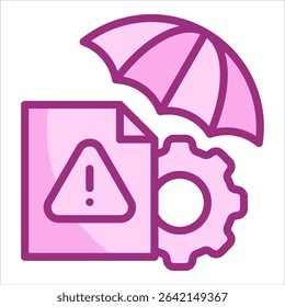 Risk Management Plan Icon Element For Design