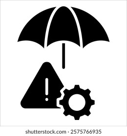 Risk Management Strategy Icon Element For Design