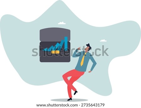 Risk management, uncertainty or unknown threat causing business failure, economic crisis, danger or problem. about a man and his life.
