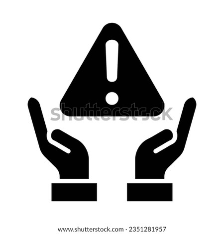 Risk Management Vector Glyph Icon For Personal And Commercial Use.
