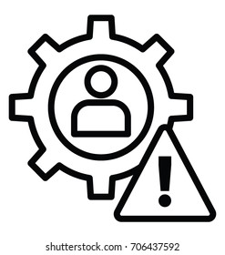 Risk Management Vector Icon