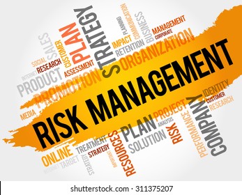 Risk Management word cloud, business concept