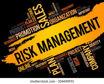 Risk Management word cloud, business concept