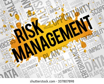 Risk Management word cloud, business concept