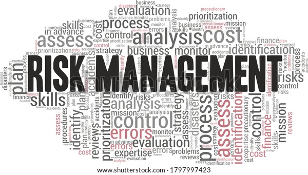 Risk Management Word Cloud Isolated On Stock Vector (Royalty Free ...