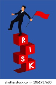 Risk management.Business concept vector.