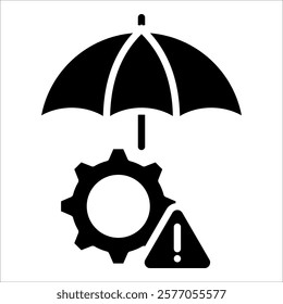 Risk Mitigation Icon Element For Design