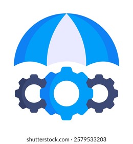Risk Mitigation Icon Element For Design
