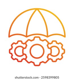 Risk Mitigation Icon Element For Design