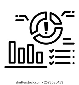 Risk Mitigation Icon in Outline Style. Simple Vector Design. Simple Vector Outline Icon