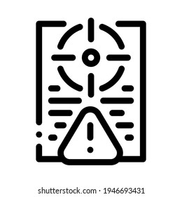 risk policy line icon vector. risk policy sign. isolated contour symbol black illustration