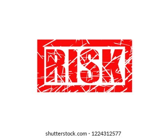 Risk red stamp