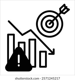 Risk Reduction Icon Element For Design