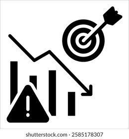 Risk Reduction Icon Element For Design