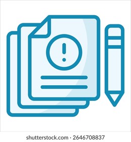 Elemento De Ícone Do Relatório De Riscos Para Design