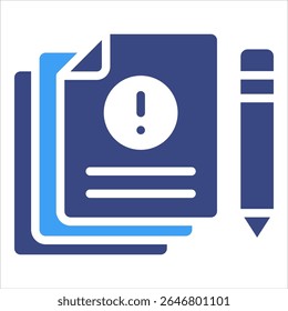 Risk Report Icon Element For Design