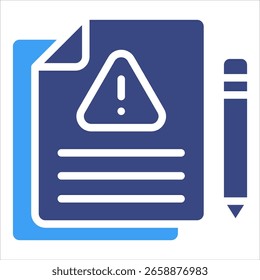 Elemento De Ícone Do Relatório De Riscos Para Design