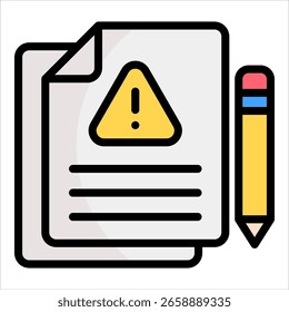 Risk Report Icon Element For Design