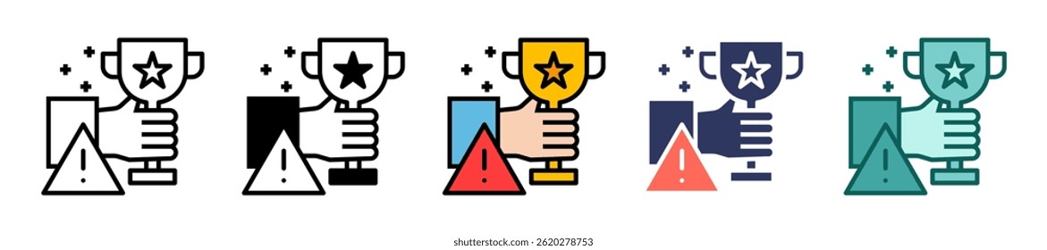 Risk Reward Icon Multiple Vector Illustration