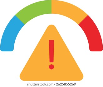 Risk Safety Security Icon Vector Flat Illustration