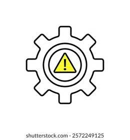 Risk settings, alert cog, gear icon