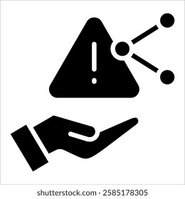 Risk Sharing Icon Element For Design