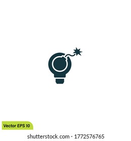 Symbol für Risikolösung, einfaches Design-Element-Logo