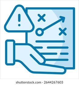 Risk Strategy Icon Element For Design