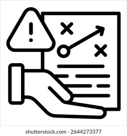 Risk Strategy Icon Element For Design