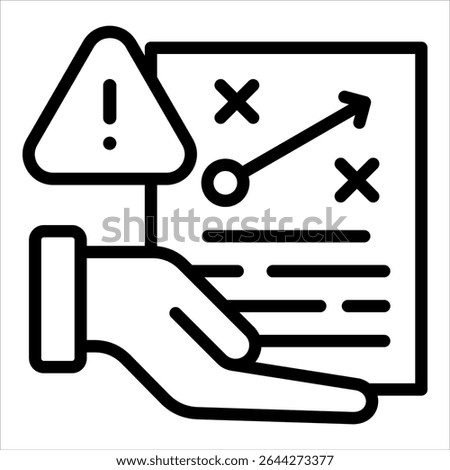Risk Strategy Icon Element For Design