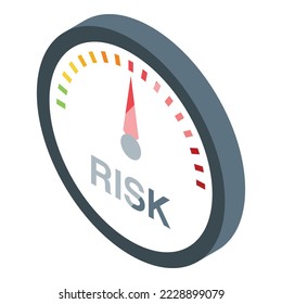 Risk strategy icon isometric vector. Danger system. Business management