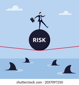 Risk taker concept for success vector illustration