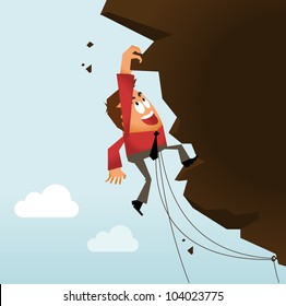 Risk Taking and Hard Work. Vector illustration