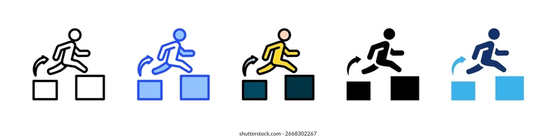 Risk Taking Icon Collection With Multiple Styles