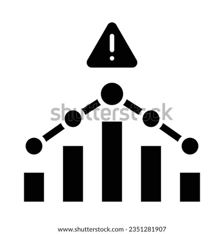 Risk Vector Glyph Icon For Personal And Commercial Use.
