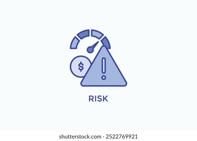 Risk Vector Icon Or Logo Illustration