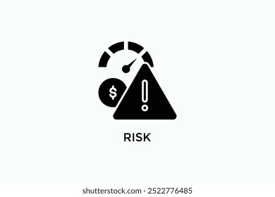 Risk Vector Icon Or Logo Illustration
