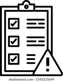 Risk Vector Illustration Detailed Icon