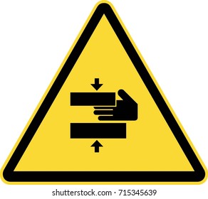 Risk warning for hands sign