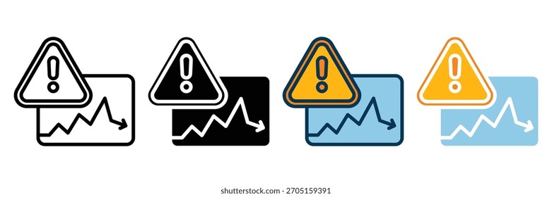 coleção de vários estilos de ícone da web risk