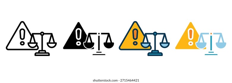 coleção de vários estilos de ícone da web risk