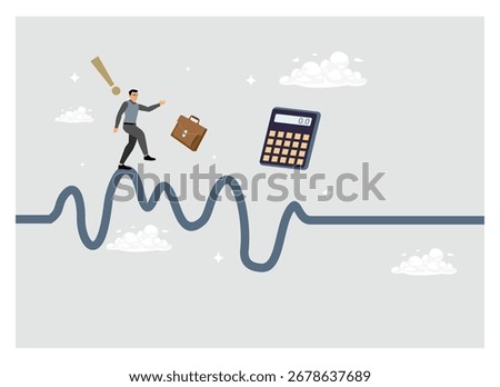 The risks and challenges of decision-making. Entrepreneurs face obstacles and difficulties on their way to success.