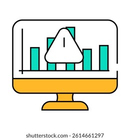 risks of trade market and business intelligence line icon vector. risks of trade market and business intelligence sign. isolated symbol illustration