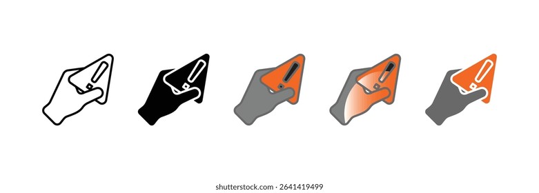 Risky Habit Icon Set Multiple Style Collection
