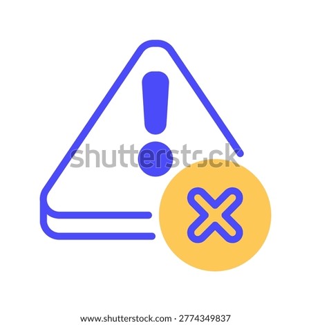 Risky Vector Line Icon for business and finance