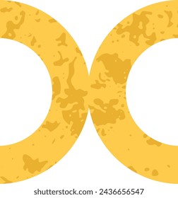 Ilustración vectorial de la forma de los círculos del risógrafo