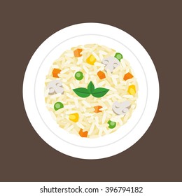 risotto, flat design